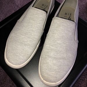 Gray Slip On Shoes